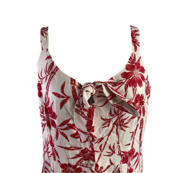 City Chic Island Bloom White Red Tropical Floral Wiggle Dress SKU0428 - Picture 4 of 9